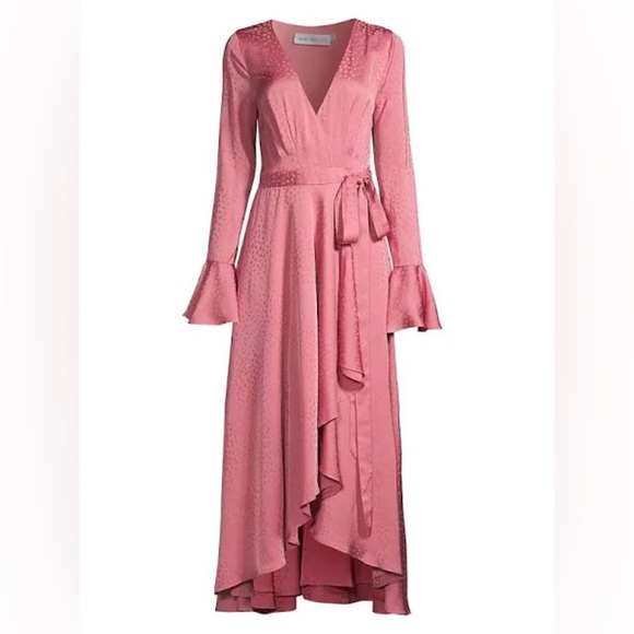Fame and Partners Women's The Maude Wrap Dress - Lily Pink size 6 new - Picture 3 of 12